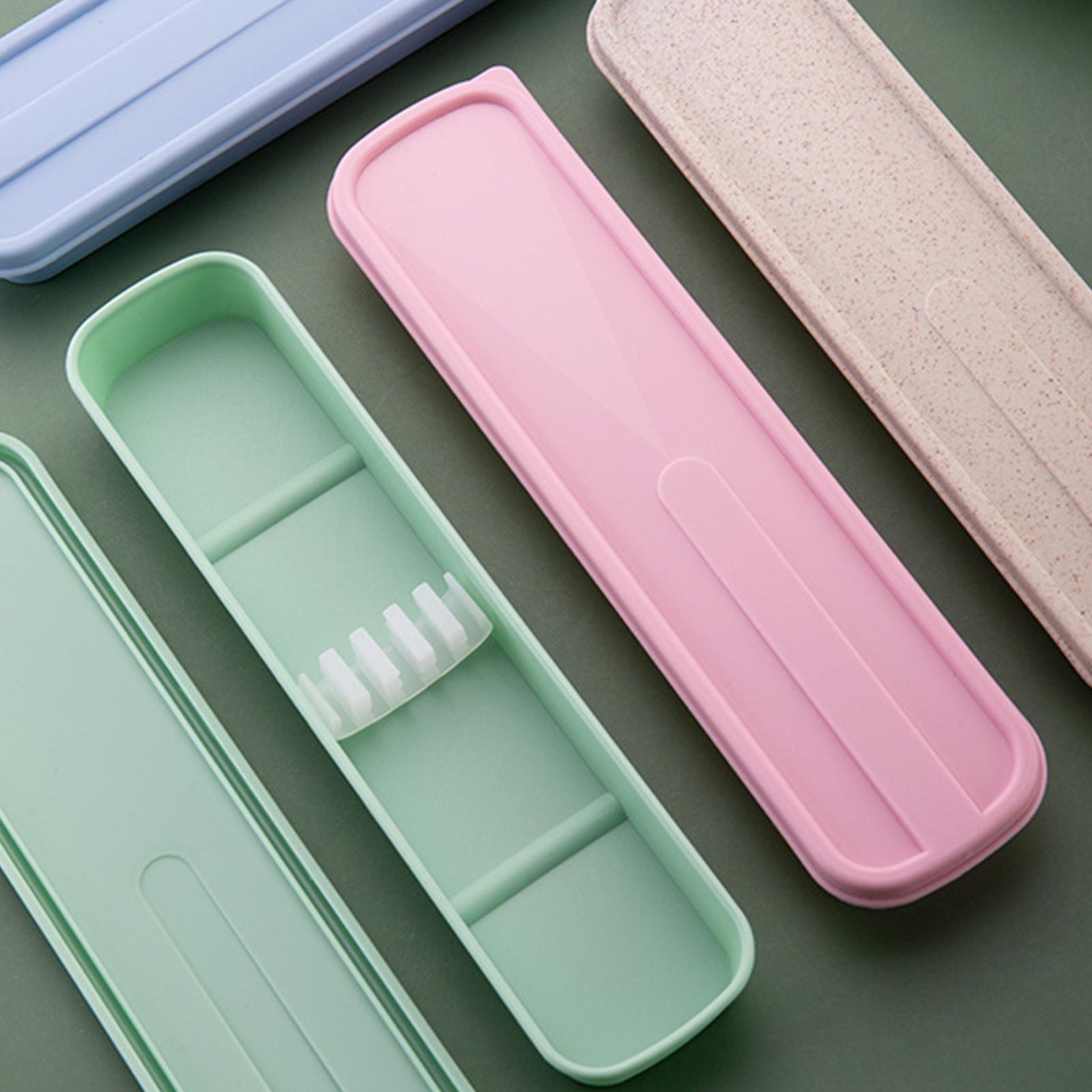Bamboo Cutlery Travel - Tableware Box Flatware Organizer Portable Cover