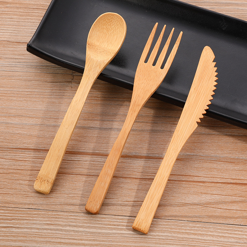3pcs/set Bamboo Cutlery Set wi - đánh giá và giá Bamboo Cutlery Travel
