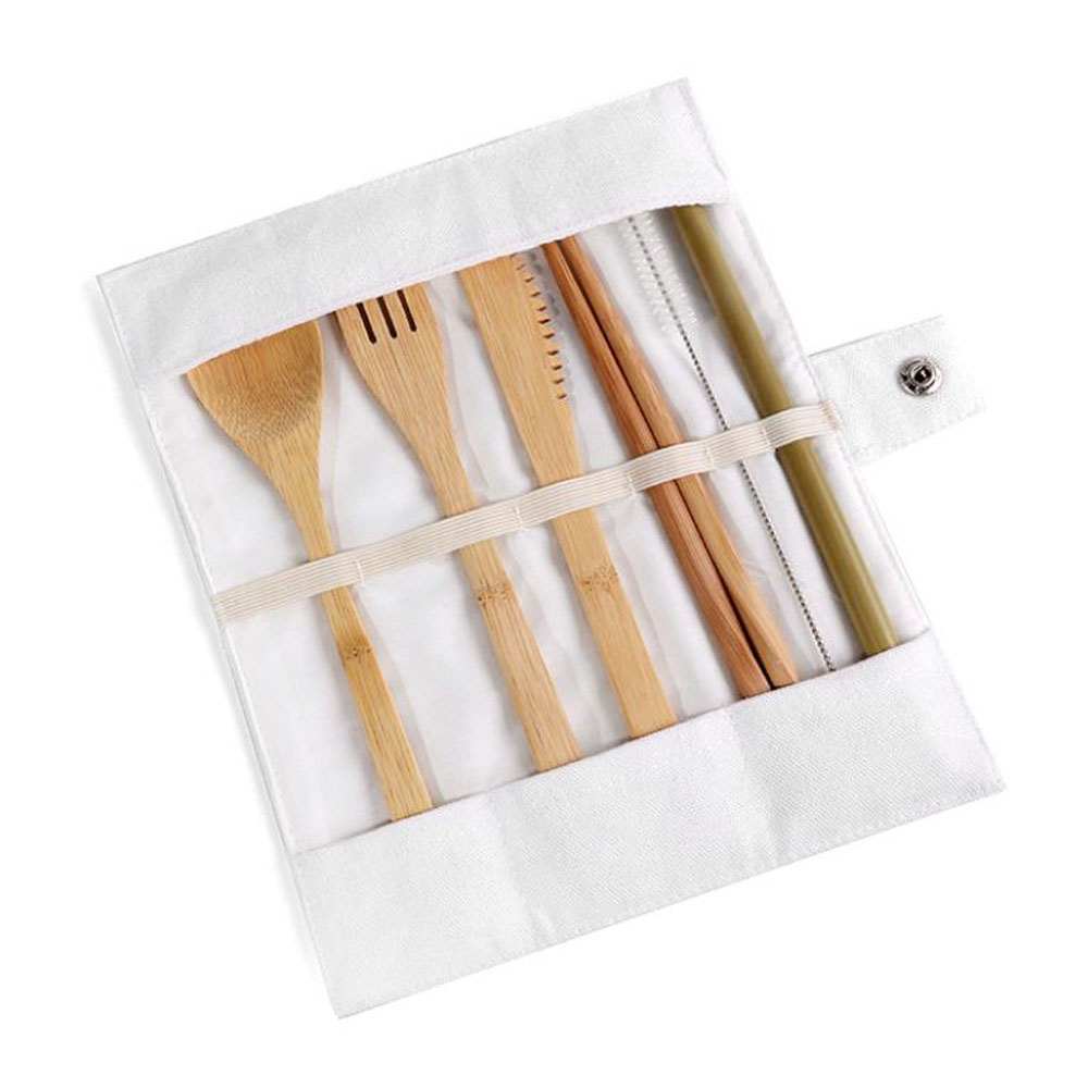 Reusable Bamboo Cutlery Set Ba - đánh giá và giá Bamboo Cutlery Travel