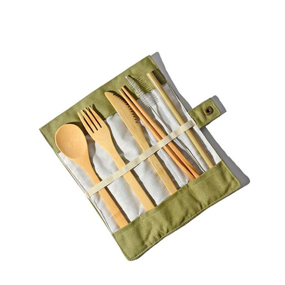 Reusable Bamboo Cutlery Set Ba - đánh giá và giá Bamboo Cutlery Travel