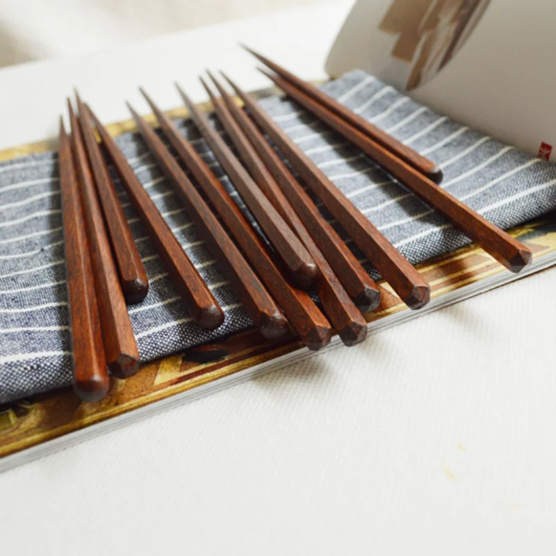 Household Solid Wood Chopstick - đánh giá và giá Bamboo Cutlery Travel