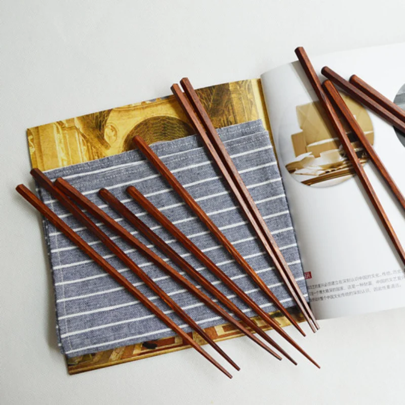 Household Solid Wood Chopstick - đánh giá và giá Bamboo Cutlery Travel