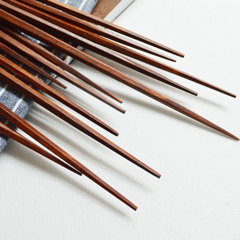 Household Solid Wood Chopstick - đánh giá và giá Bamboo Cutlery Travel