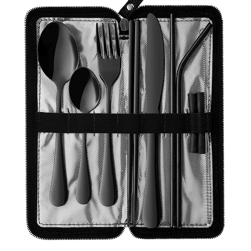 New 10pcs Portable Utensils Tr - đánh giá và giá Bamboo Cutlery Travel