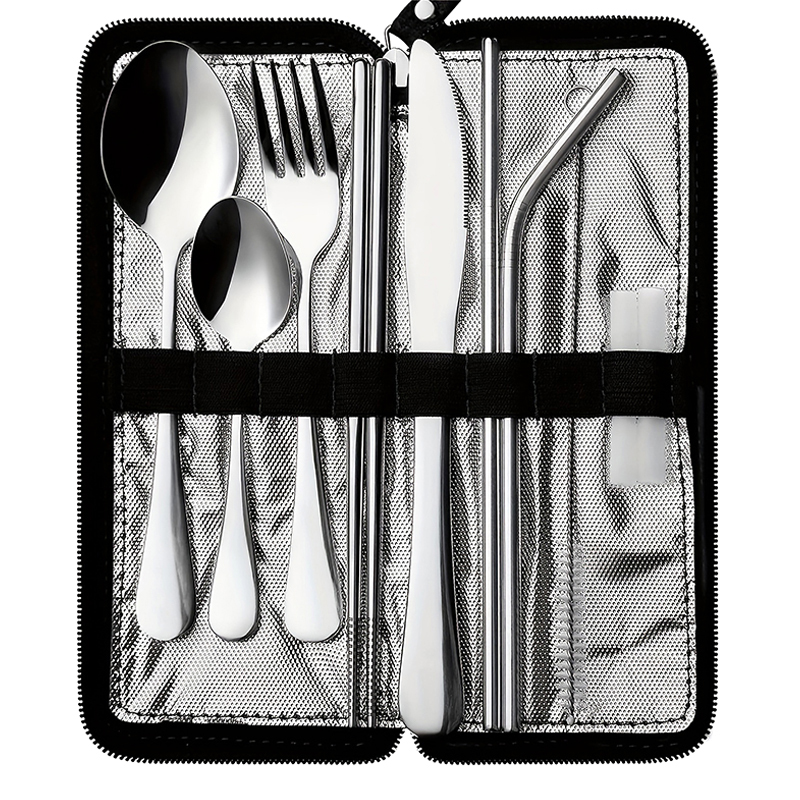New 10pcs Portable Utensils Tr - đánh giá và giá Bamboo Cutlery Travel
