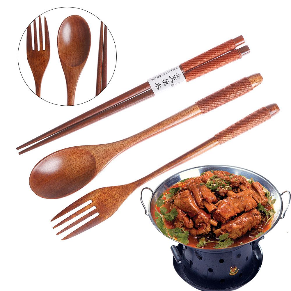 Japanese Style Cutlery Set Por - đánh giá và giá Bamboo Cutlery Travel