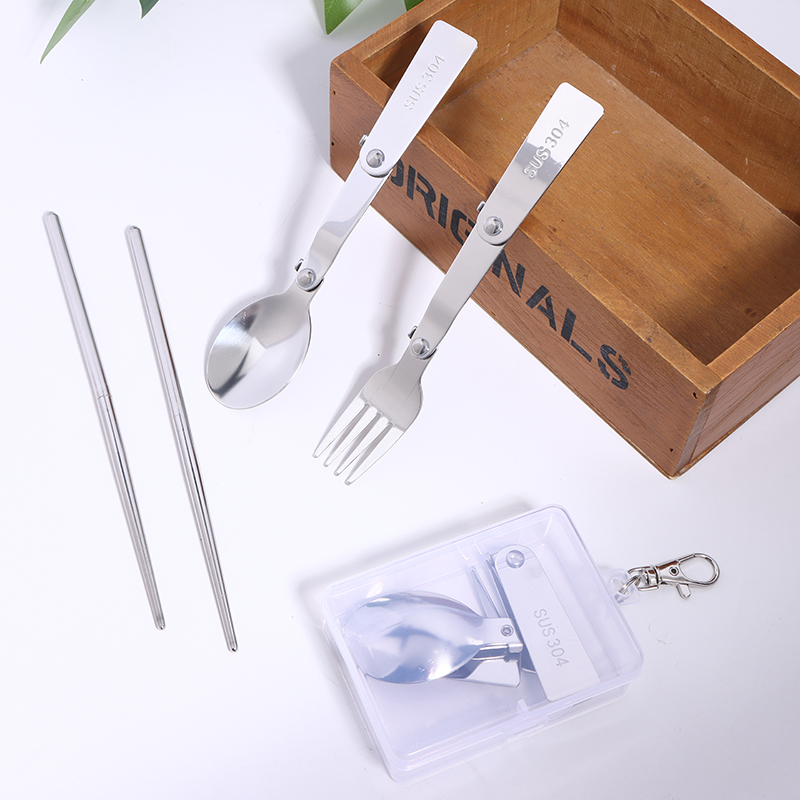 1PC/3PCS Stainless Steel Porta - đánh giá và giá Bamboo Cutlery Travel
