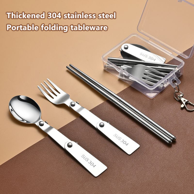 1PC/3PCS Stainless Steel Porta - đánh giá và giá Bamboo Cutlery Travel