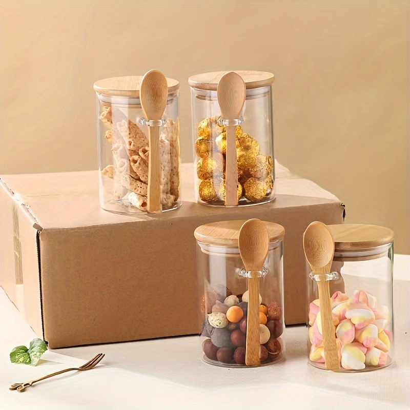 280ml Candy Jar, Biscuit Jar,  - đánh giá và giá Bamboo Cutlery Travel