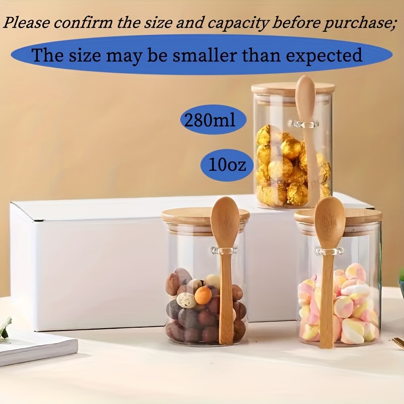 280ml Candy Jar, Biscuit Jar,  - đánh giá và giá Bamboo Cutlery Travel