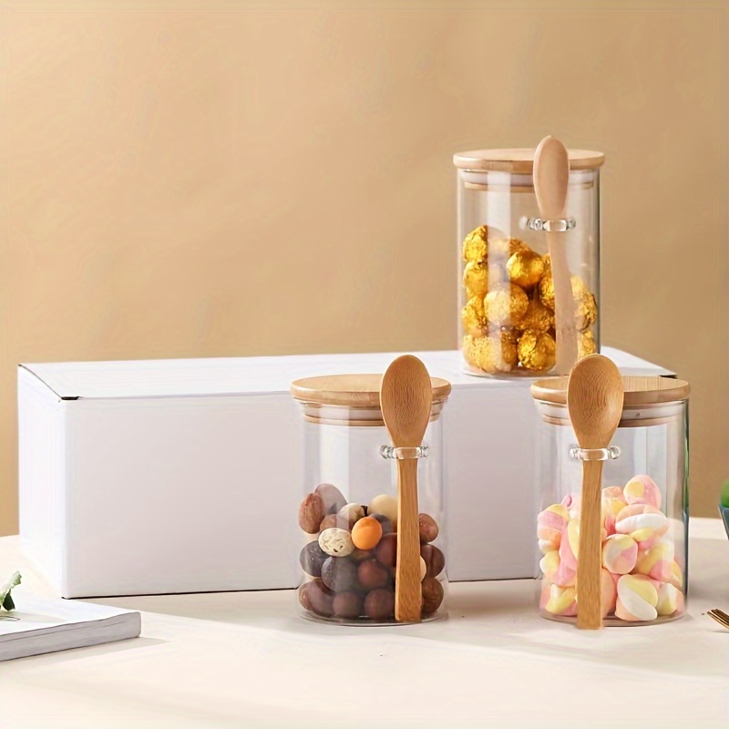 280ml Candy Jar, Biscuit Jar,  - đánh giá và giá Bamboo Cutlery Travel